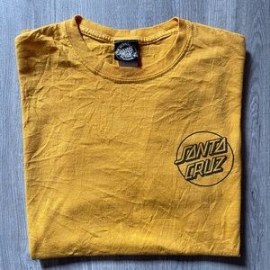 SANTA CRUZ T SHIRT SIZE MEDIUM (YELLOW)